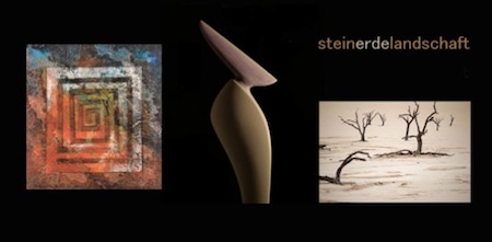 steinerdelandschaft, Ausstellung: Margarete Bartsch, Angelika Lehner, Leonhard Schlögel Malerei, Fotografie, Skulpturen in der GALERIE AUF ZEIT 